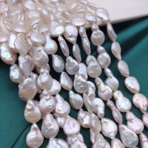 perle d'eau douce cultivée goutte, Baroque, DIY, blanc Vendu par brin