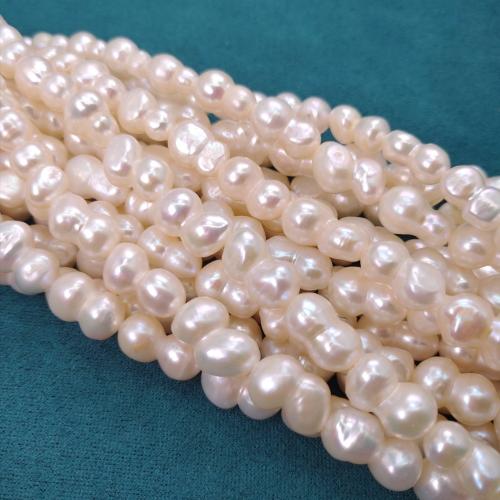 perle d'eau douce cultivée goutte, Irrégulière, DIY, blanc Vendu par brin