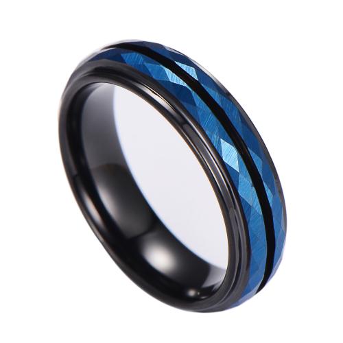 Bague en acier tungsten en vrac, Acier de tungstène, unisexe & normes différentes pour le choix & deux tons mm, Vendu par PC[