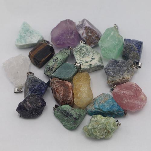 Pendentif bijoux de pierre gemme, Irrégulière, DIY, plus de couleurs à choisir Vendu par PC[