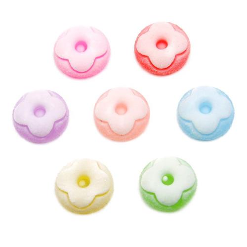 résine Accessoires cheveux DIY de, avec plastique, fleur, plus de couleurs à choisir Vendu par sac
