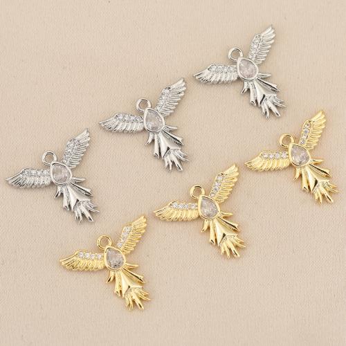 Strass Messing Anhänger, plattiert, DIY & mit Strass, keine, 10PCs/Tasche, verkauft von Tasche