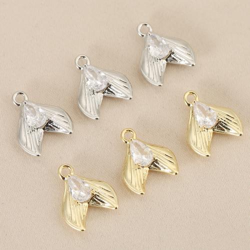 Cubique Pendentif en laiton zircon pavent, Placage, DIY & pavé de micro zircon, plus de couleurs à choisir Vendu par sac