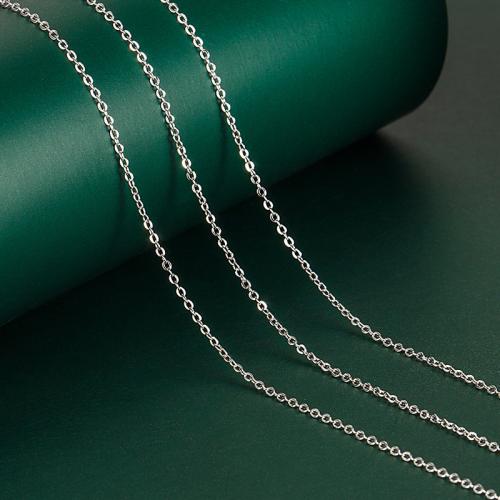 laiton collier de chaîne, Placage, chaîne ovale & pour femme, plus de couleurs à choisir Environ 17.7 pouce, Vendu par PC