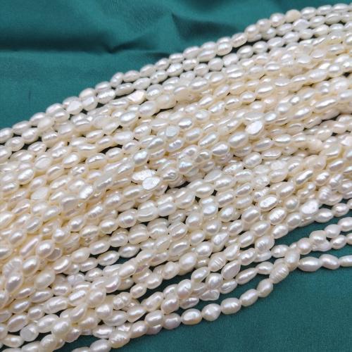 perle d'eau douce cultivée goutte, baroque, DIY, blanc Vendu par brin