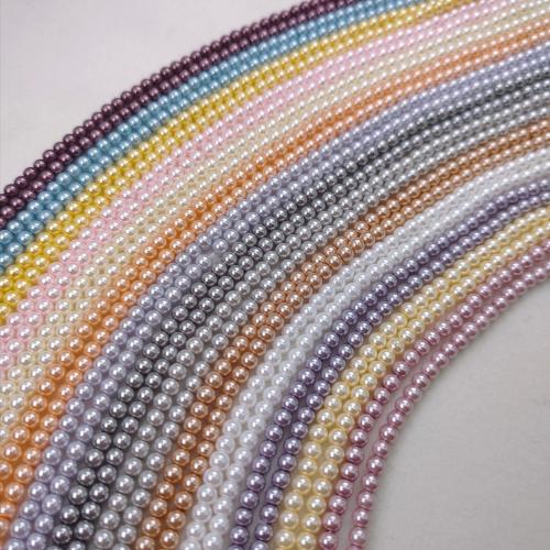 Glass Pearl Beads, Round, DIY 