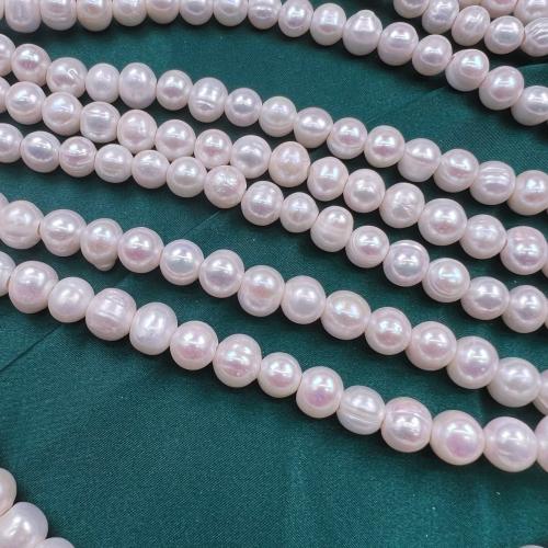 Potato Cultured Freshwater Pearl Beads, DIY, white, 9mm 
