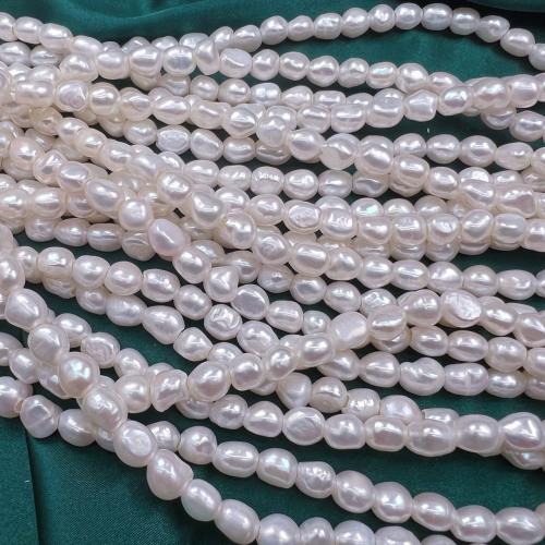 Perles nacres baroques de culture d'eau douce , perle d'eau douce cultivée, Irrégulière, DIY, blanc Environ 2.5mm, Vendu par brin