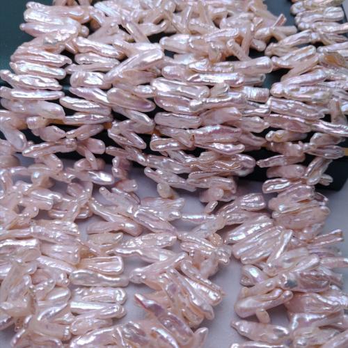 Perles de nacre de culture d'eau douce Biwa, perle d'eau douce cultivée, Pipa, DIY, rose Vendu par brin
