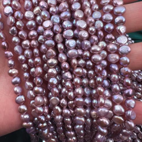 perle d'eau douce cultivée goutte, baroque, DIY, violet Vendu par brin