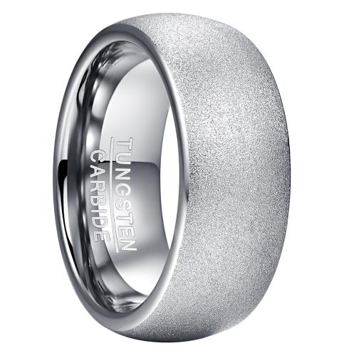 Bague en acier tungsten en vrac, Acier de tungstène, Placage, normes différentes pour le choix & pour homme & givré, couleur originale mm, Vendu par PC