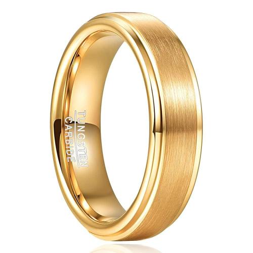 Bague en acier tungsten en vrac, Acier de tungstène, Placage, bijoux de mode & normes différentes pour le choix & pour homme, doré mm, Vendu par PC
