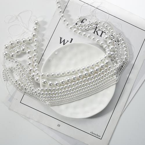 Glass Pearl Beads, Round, DIY 