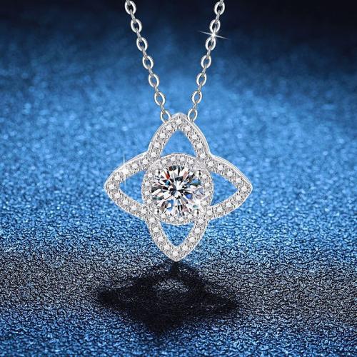 Argent sterling 925 collier, avec 2inch chaînes de rallonge, Plaqué de platine, Chaîne transversale & différents matériaux pour le choix & pour femme Environ 15.7 pouce, Vendu par PC