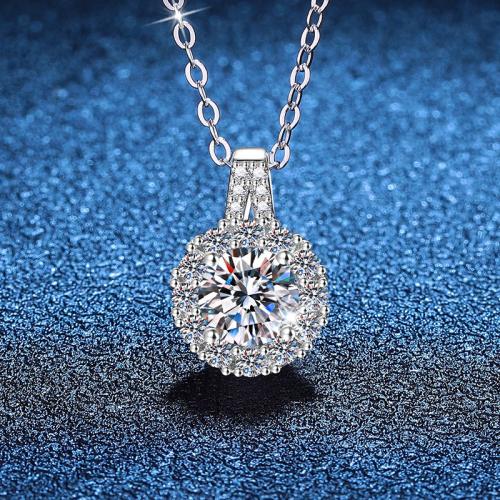 Argent sterling 925 collier, avec 2inch chaînes de rallonge, Plaqué de platine, Chaîne transversale & différents matériaux pour le choix & pour femme Environ 15.7 pouce, Vendu par PC