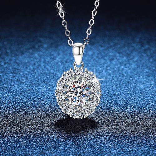 Argent sterling 925 collier, avec 2inch chaînes de rallonge, ovale, Plaqué de platine, Chaîne transversale & différents matériaux pour le choix & pour femme Environ 15.7 pouce, Vendu par PC