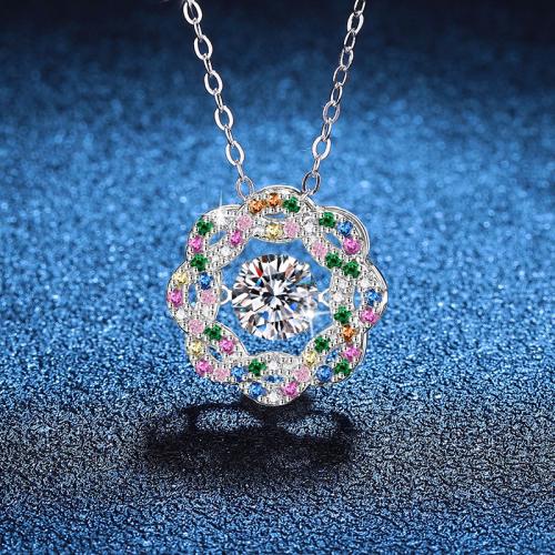 Argent sterling 925 collier, avec 2inch chaînes de rallonge, Plaqué de platine, Chaîne transversale & différents matériaux pour le choix & pour femme Environ 15.7 pouce, Vendu par PC