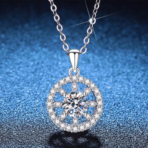 Argent sterling 925 collier, avec 2inch chaînes de rallonge, Plaqué de platine, Chaîne transversale & différents matériaux pour le choix & pour femme Environ 15.7 pouce, Vendu par PC