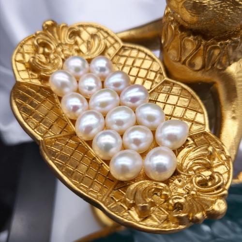 perle d'eau douce cultivée goutte, pomme de terre, DIY & semi-foré, blanc Vendu par PC