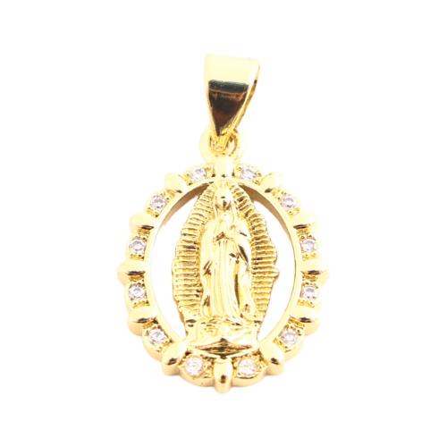 Cubique Pendentif en laiton zircon pavent, DIY & pavé de micro zircon & creux, doré Vendu par PC