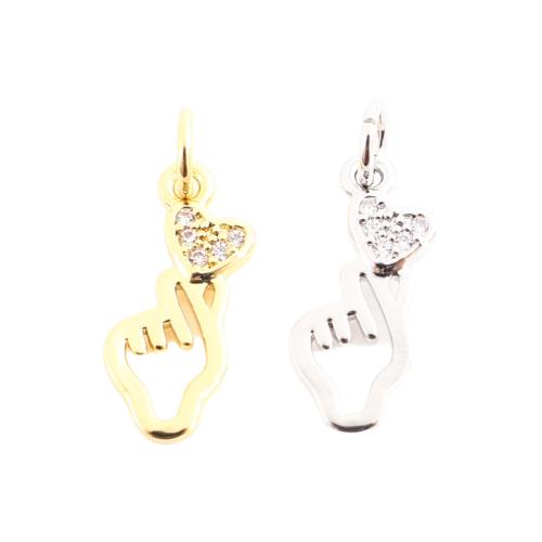 Cubique Pendentif en laiton zircon pavent, main, DIY & pavé de micro zircon & creux, plus de couleurs à choisir Vendu par PC