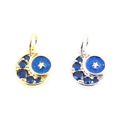 Cubique Pendentif en laiton zircon pavent, DIY & pavé de micro zircon & émail, plus de couleurs à choisir Vendu par PC