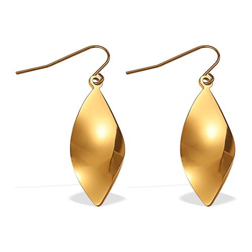 Boucle d'oreille goutte inox, Acier inoxydable 304, Losange, Placage, bijoux de mode & pour femme, plus de couleurs à choisir, Vendu par paire