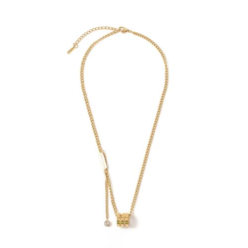 チタンジュエリーネックレス, チタン鋼, とともに キュービックジルコニア, メッキ, ファッションジュエリー & 女性用, 無色, 長さ:約 41 センチ, 売り手 パソコン[