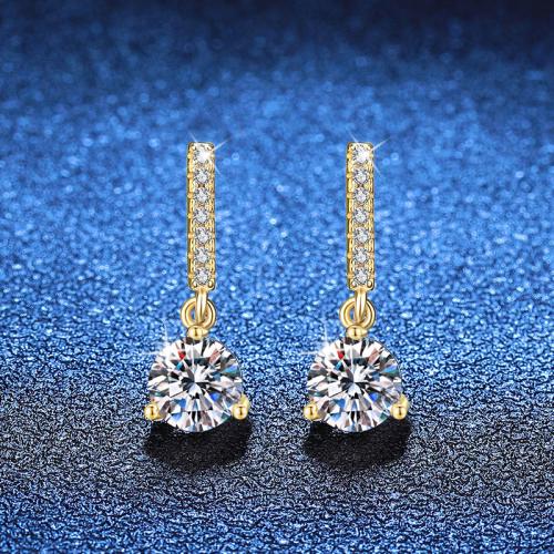 925スターリングシルバー ドロップイヤリング, ゴールドメッキ, 選択のための異なった材料 & 女性用 売り手 ペア