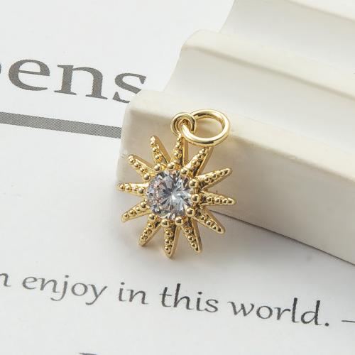laiton Pendentif, Placage, bijoux de mode & pavé de micro zircon, plus de couleurs à choisir, protéger l'environnement, sans nickel, plomb et cadmium Vendu par PC