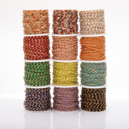 ステンレス鋼のジュエリーネックレス, 304ステンレススチール, 18Kゴールドメッキ, 選択のための別の長さ & ユニセックス & エナメル, 無色, 売り手 パソコン