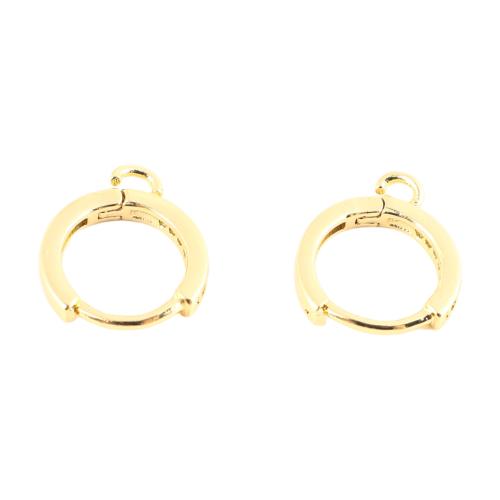 銅 イヤリングワイヤーバックレバー, DIY & マイクロパヴェジルコニア, 金色 売り手 ペア[