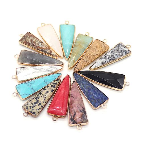 Pendentif bijoux de pierre gemme, avec laiton, DIY, plus de couleurs à choisir Vendu par PC[