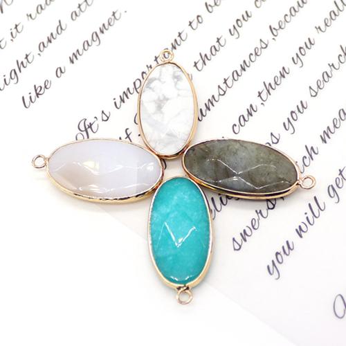 Pendentif bijoux de pierre gemme, avec laiton, DIY, plus de couleurs à choisir Vendu par PC[