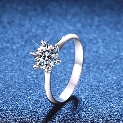 Argent sterling 925 bague, Plaqué de platine, différents matériaux pour le choix & normes différentes pour le choix & pour femme Vendu par PC