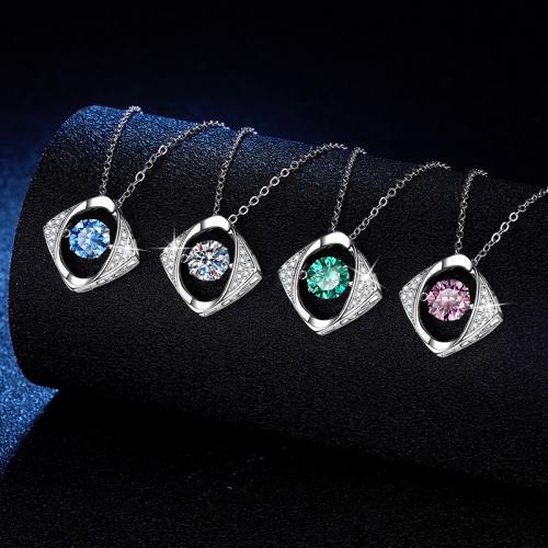 Argent sterling 925 collier, avec 2inch chaînes de rallonge, Plaqué de platine, Chaîne transversale & styles différents pour le choix & pour femme Environ 15.7 pouce, Vendu par PC