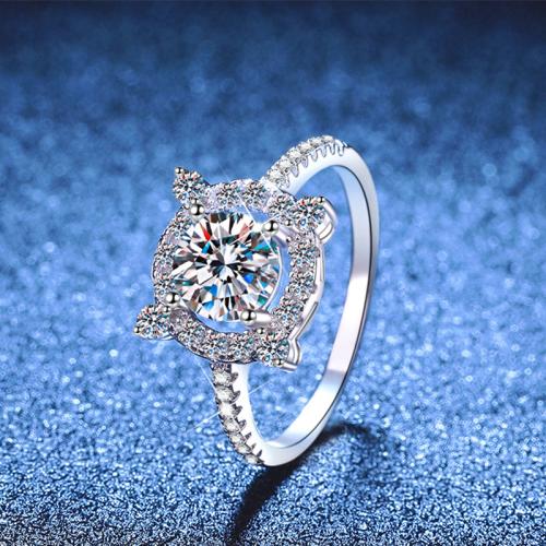 Argent sterling 925 bague, Plaqué de platine, différents matériaux pour le choix & normes différentes pour le choix & pour femme .5-9, Vendu par PC