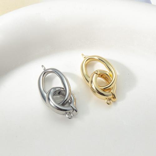 Brass Quick Link, plated, fashion jewelry & double-hole nickel, lead & cadmium free 