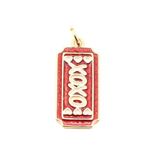 Pendentifs de Émail laiton , DIY & émail, doré Vendu par PC