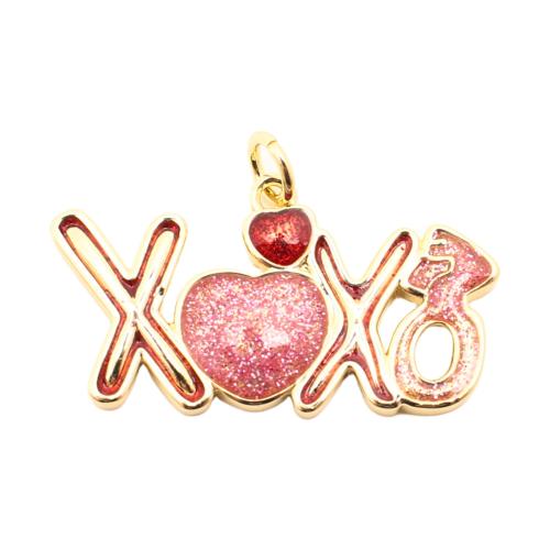 Pendentifs de Émail laiton , DIY & émail & creux, doré Vendu par PC