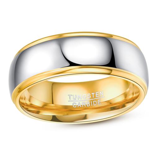 Bague en acier tungsten en vrac, Acier de tungstène, poli, normes différentes pour le choix & pour homme & deux tons mm, Vendu par PC