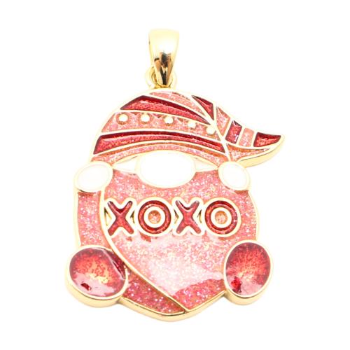 Pendentifs de Émail laiton , DIY & émail, doré Vendu par PC