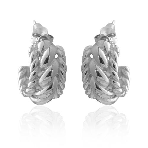 Boucle en acier inoxydable, Acier inoxydable 304, Placage, bijoux de mode & pour femme, plus de couleurs à choisir, Vendu par paire