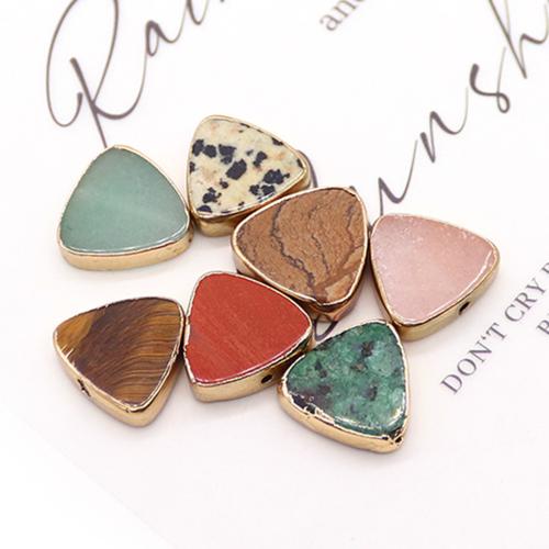 Perles de pierre gemme unique, avec laiton, DIY, plus de couleurs à choisir Vendu par PC