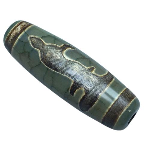 Ágata Tibetana Abalorio, Bricolaje & diferentes estilos para la opción, 39x13mm, Vendido por UD