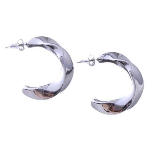 Boucle en acier inoxydable, Acier inoxydable 304, Placage, bijoux de mode & pour femme, plus de couleurs à choisir, Vendu par paire