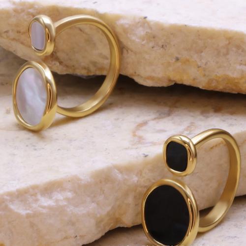 Bague en acier inoxydable, Acier inoxydable 304, avec Acrylique, Placage, bijoux de mode & pour femme, plus de couleurs à choisir, Vendu par PC