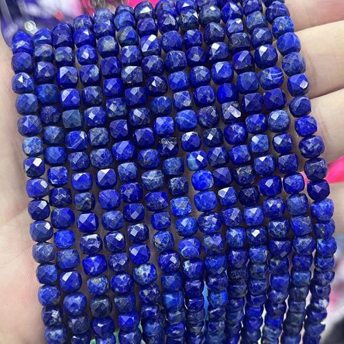 Lapis lazuli goutte, cadre, DIY, couleur bleu foncé, 6mm, Vendu par brin