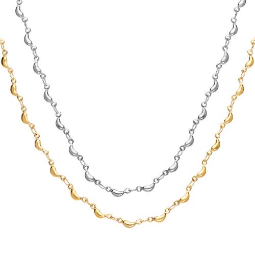 Titanium Steel Necklace, Banana, plated, fashion jewelry & for woman Approx 16-20 Inch 
