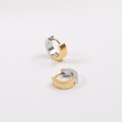304 Stainless Steel Huggie Hoop Earring, plated, fashion jewelry & for woman, earring length 10-15mm 